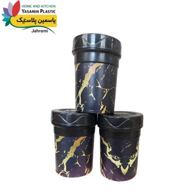 قوطی ادویه مینی پلاستیکی ۳عددی